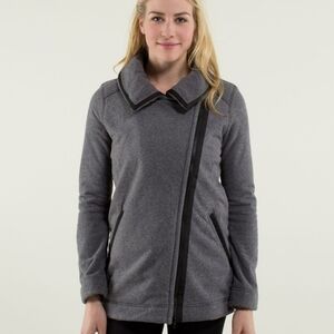 Lululemon Moto Jacket Ambient Gray Black